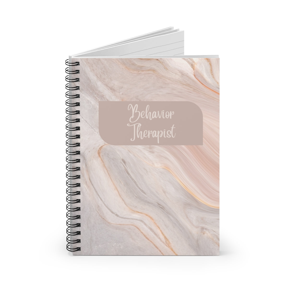 Behavior Analyst Marble Spiral Notebook - Ruled Line