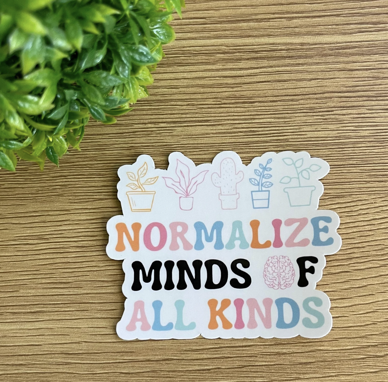 Sticker #125 | Normalize Minds of all Kinds Sticker | Laptop & Water Bottle Sticker Decal
