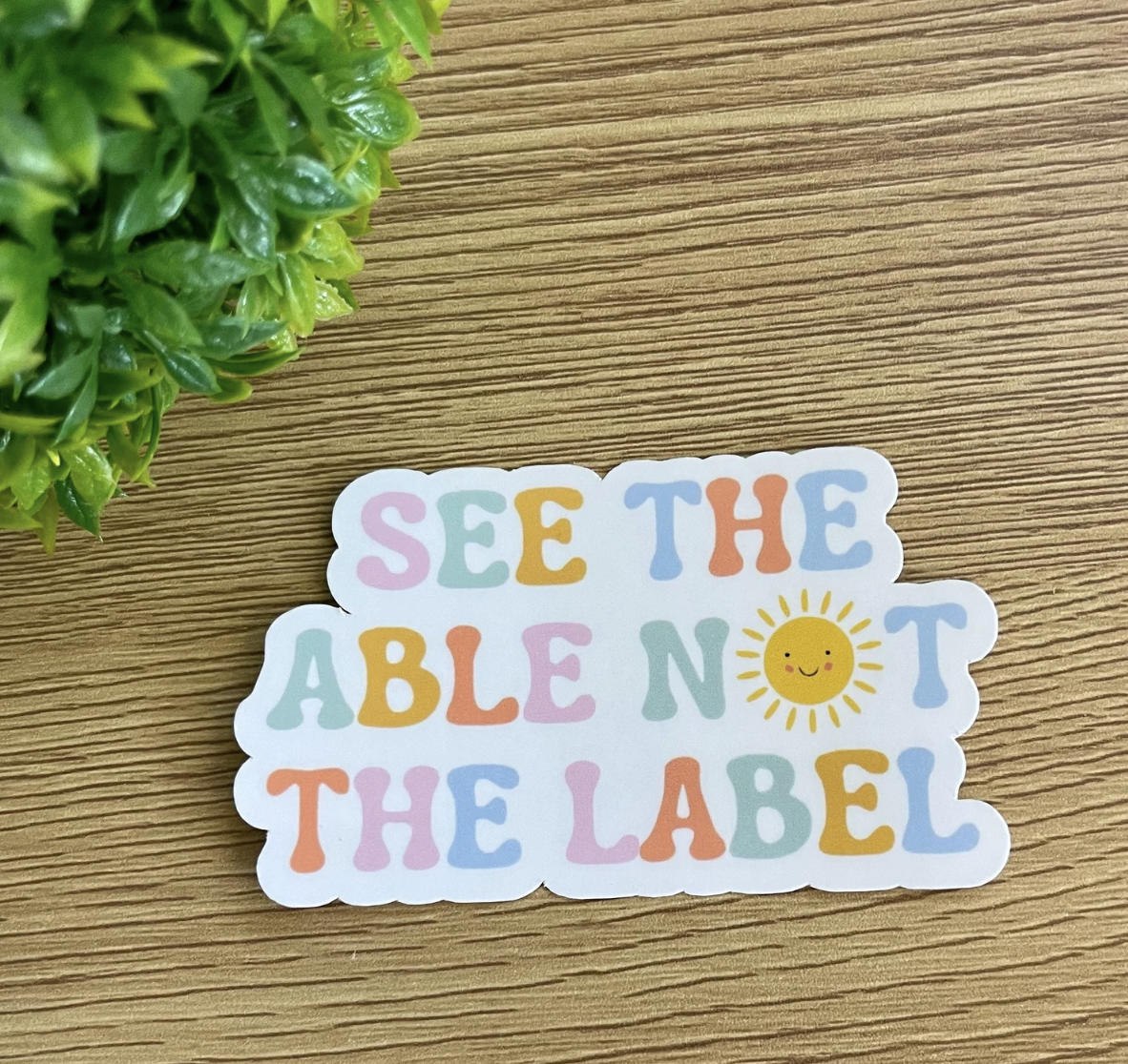 Sticker #124 | See the Able not the Label Sticker | Laptop & Water Bottle Sticker Decal