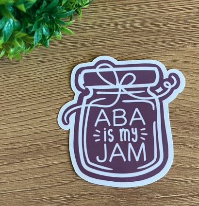 Sticker #1 | ABA is my Jam Sticker | Laptop & Water Bottle Sticker Decal
