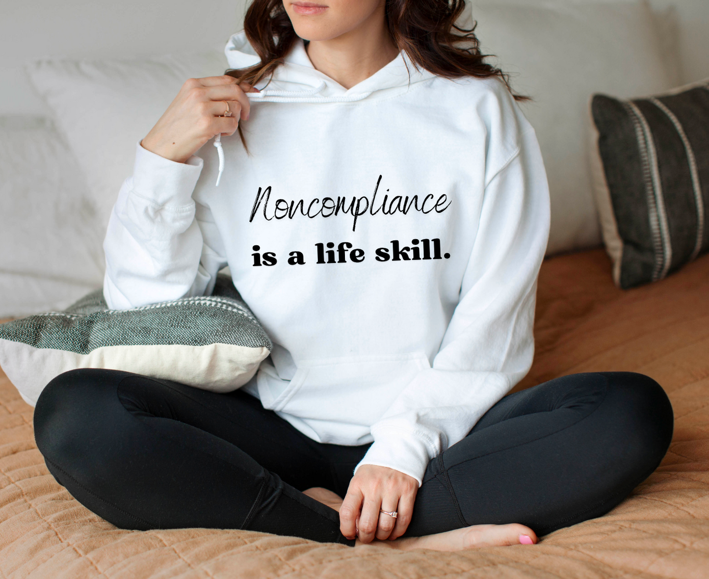 Noncompliance is a Life Skill Hooded Sweatshirt | ABA Hoodie | Behavior Technician Hoodie | Behavior Analyst Hoodie