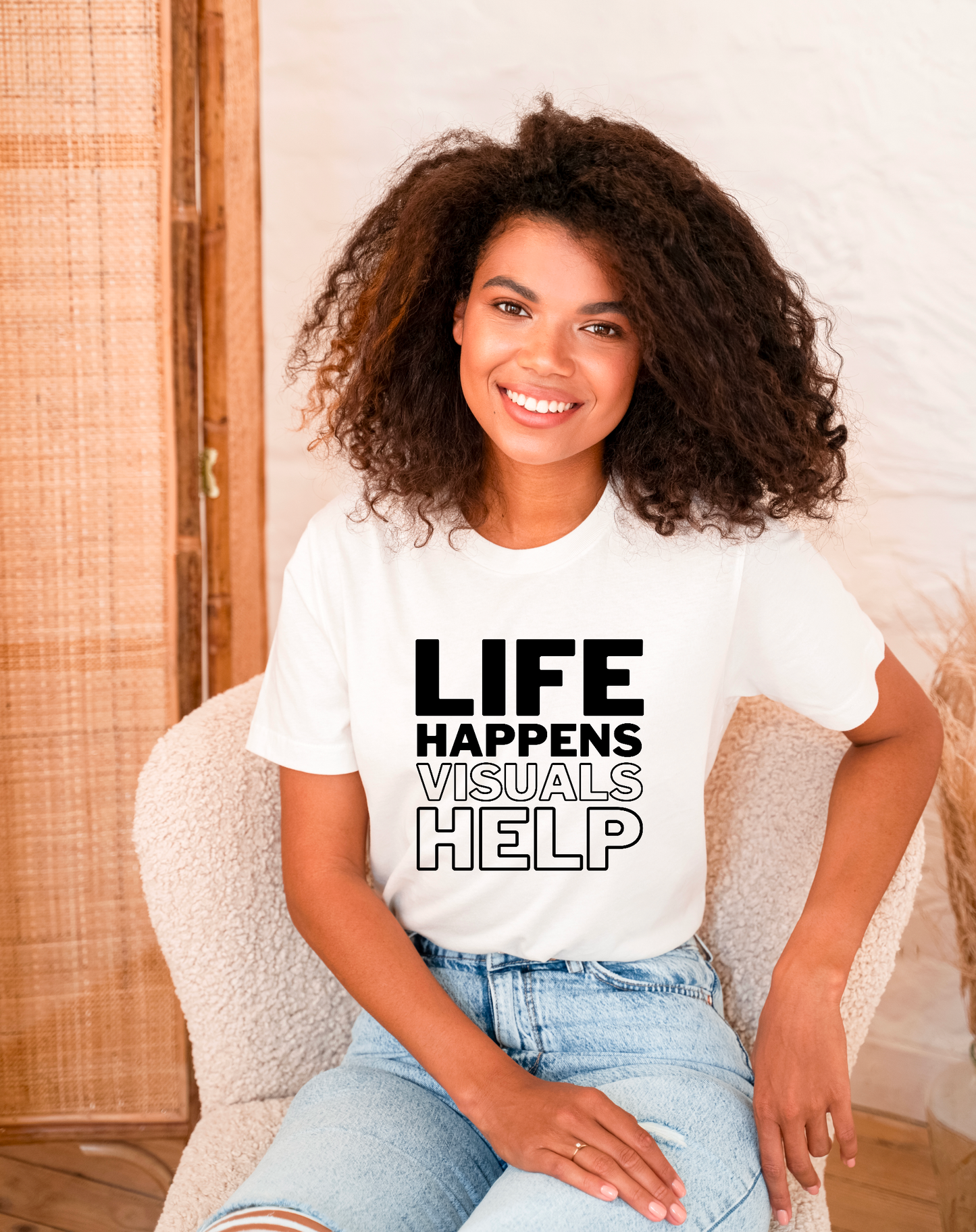 Life Happens Visuals Help Shirt | Applied Behavior Analysis | ABA Shirt | behavior analyst | Special Education | SPED Shirt