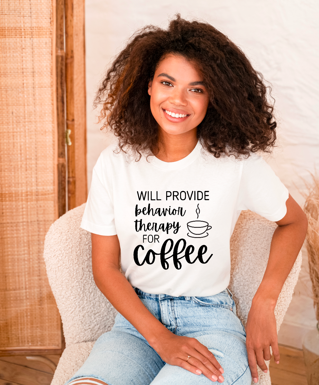 Will Provide Behavior Therapy for Coffee #2 Shirt | Applied Behavior Analysis | ABA Shirt | behavior analyst | Special Education
