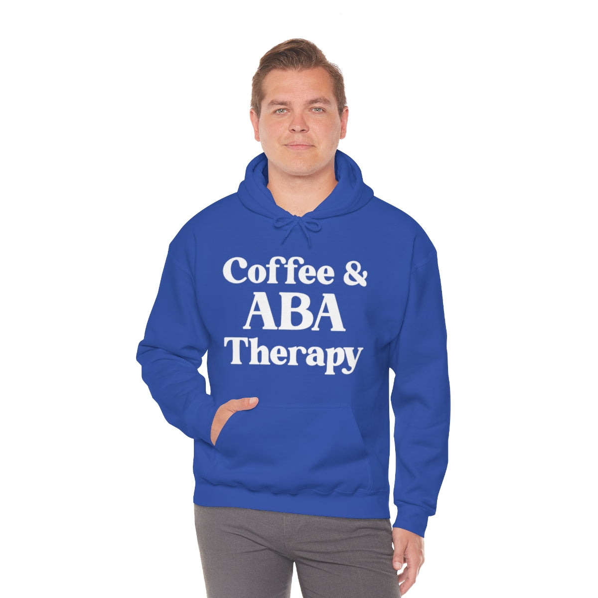 Coffee & ABA Therapy Hooded Sweatshirt | HRE Hoodie | ABA Hoodie | Behavior Technician Hoodie | Behavior Analyst Hoodie