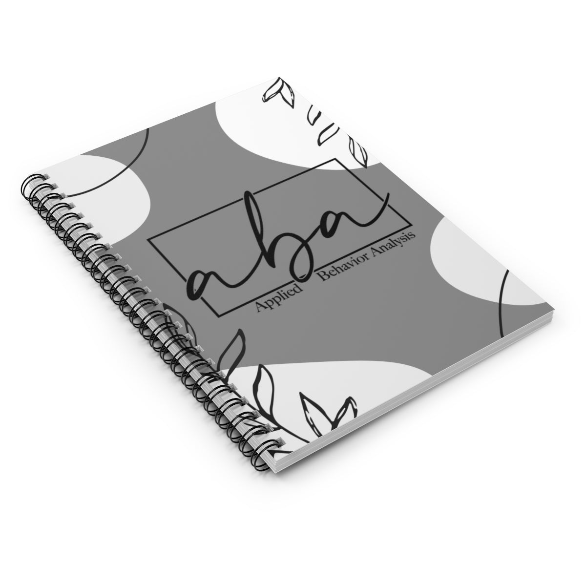 ABA Grey Spiral Notebook - Ruled Line