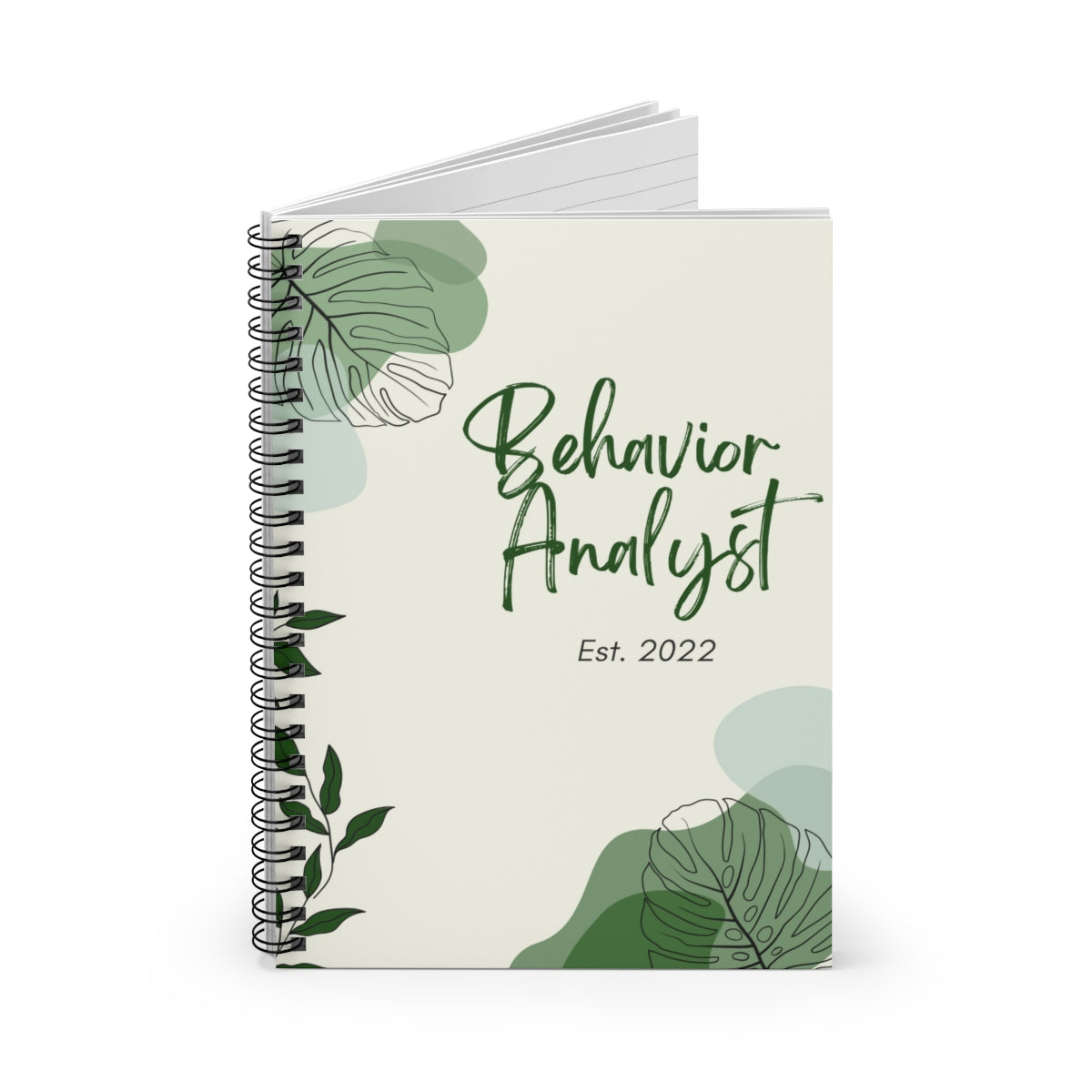 Behavior Analyst Est. 2022 Spiral Notebook - Ruled Line